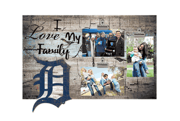 Detroit Tigers I Love my Family Clip Frame