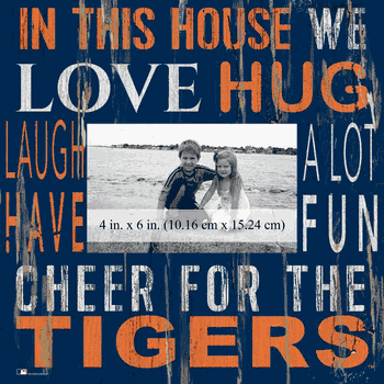 Detroit Tigers In this House 10x10 Frame