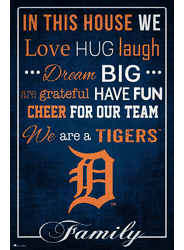 Detroit Tigers In This House 17x26