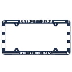 Detroit Tigers License Plate Frame Plastic Full Color Style
