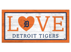 Detroit Tigers Love 6x12 Sign