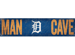 Detroit Tigers Man Cave 6x24 Sign