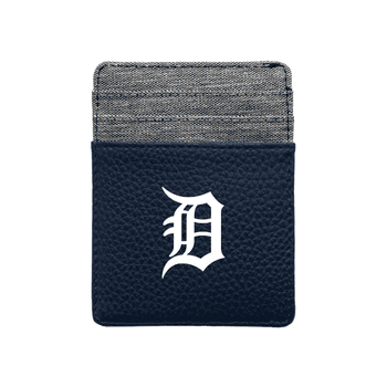 Detroit Tigers Pebble Front Pocket Wallet Navy