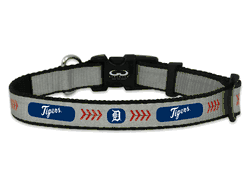 Detroit Tigers Pet Collar Reflective Baseball Size Toy CO