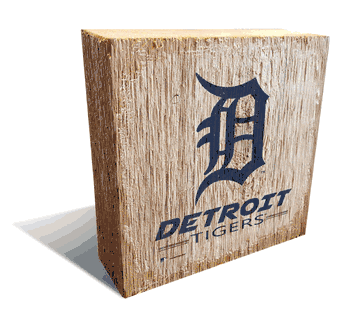 Detroit Tigers Team Logo Block 6X6