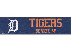 Detroit Tigers Team Name 6x24 Sign