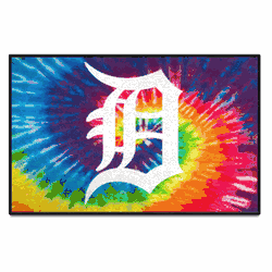 Detroit Tigers Tie Dye Starter Mat Accent Rug - 19in. x 30in.