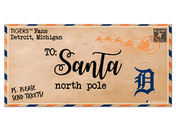 Detroit Tigers To Santa 6x12 Sign