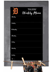 Detroit Tigers Weekly Chalkboard with frame & clothespins 11x19 Sign