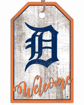 Detroit Tigers Welcome Team Tag 11x19 Sign
