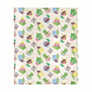 Dora the Explorer Boots Pattern Silk Touch Throw 50 x 60 inches