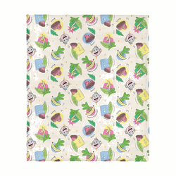 Dora the Explorer Boots Pattern Silk Touch Throw 50 x 60 inches