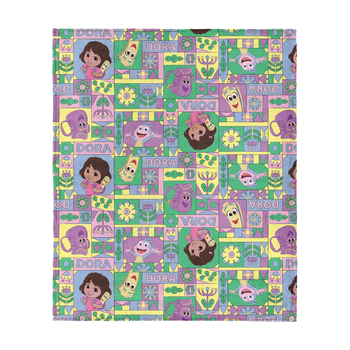 Dora the Explorer Dora and Friends Collage Silk Touch Throw 50 x 60 inches