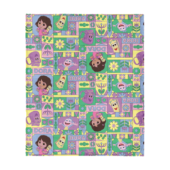 Dora the Explorer Dora and Friends Collage Silk Touch Throw Blanket 40 x 50 inches