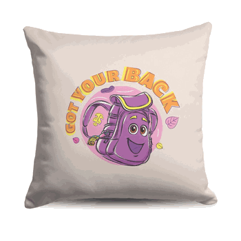 Dora the Explorer Got Your Backpack Throw Pillow 18 x 18 inches