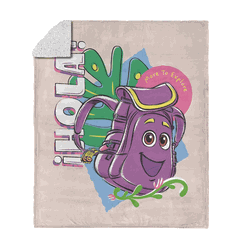 Dora the Explorer Hola Backpack Silk Touch Sherpa Throw 50 x 60 inches