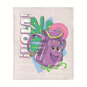 Dora the Explorer Hola Backpack Silk Touch Throw 50 x 60 inches