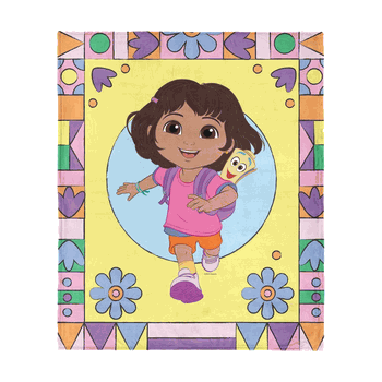 Dora the Explorer Running Dora Silk Touch Throw 50 x 60 inches