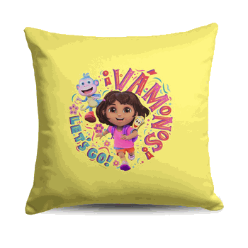 Dora the Explorer Vamonos Let's Go Throw Pillow 18 x 18 inches