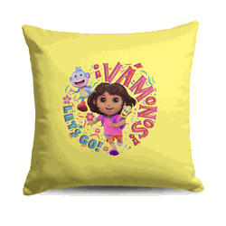 Dora the Explorer Vamonos Let's Go Throw Pillow 18 x 18 inches