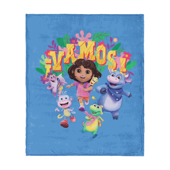 Dora the Explorer Vamos Silk Touch Throw 50 x 60 inches