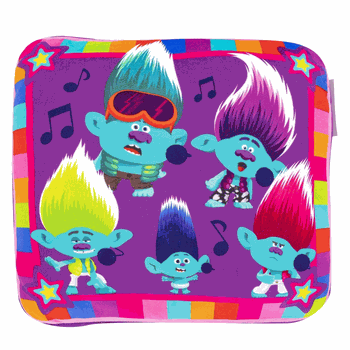 Dreamworks Trolls 3 Feel The Music Travel Cloud Pillow 15 Inches