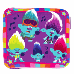 Dreamworks Trolls 3 Feel The Music Travel Cloud Pillow 15 Inches