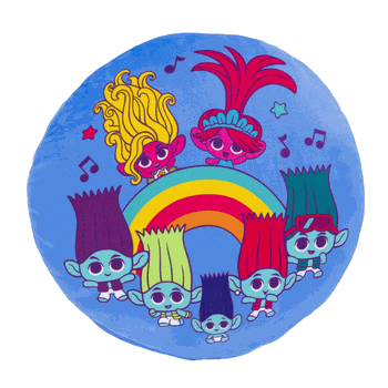 Dreamworks Trolls 3 Tiny Trolls Travel Cloud Pillow 15 Inches