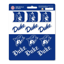Duke Blue Devils 12 Count Mini Decal Sticker Pack