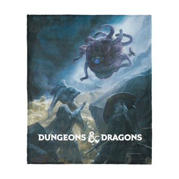Dungeons & Dragons Epic Vision Beholder and the Treasure Silk Touch Throw Blanket 50x60 inches
