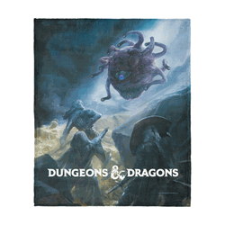 Dungeons & Dragons Epic Vision Beholder and the Treasure Silk Touch Throw Blanket 50x60 inches