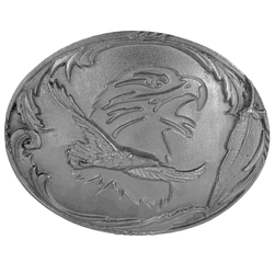 Eagle Silhouette Antiqued Belt Buckle
