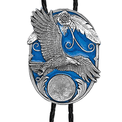 Eagle with Nickel Large Bolo Tie