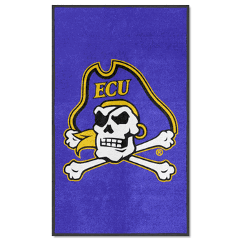 East Carolina 3X5 High-Traffic Mat with Durable Rubber Backing - Portrait Orientation