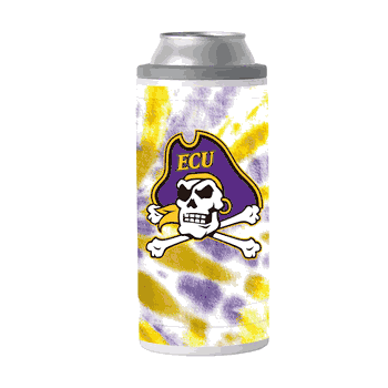 East Carolina Pirates 12oz Tie Dye Slim Can Coolie