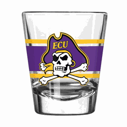 East Carolina Pirates 2oz Stripe Shot Glass