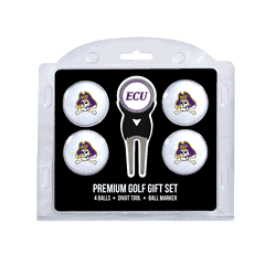 East Carolina Pirates 4 Ball Gift Set + Divot Tool & Marker