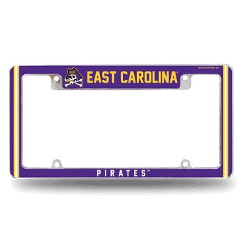 East Carolina Pirates Alternate Design All Over Chrome Frame