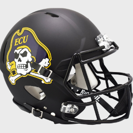 East Carolina Pirates Authentic Speed Full Size Football Helmet Matte Black