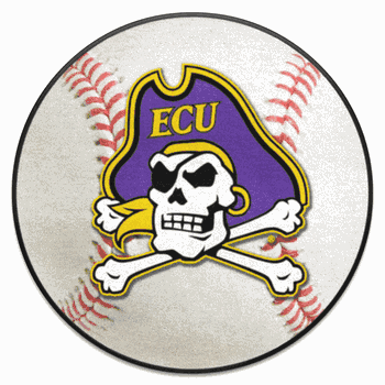 East Carolina Pirates Baseball Rug - 27in. Diameter
