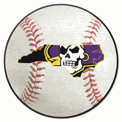 East Carolina Pirates Baseball Rug - 27in. Diameter