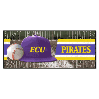 East Carolina Pirates Baseball Runner Rug - 30in. x 72in.
