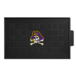 East Carolina Pirates Heavy Duty Vinyl Medallion Door Mat - 19.5in. x 31in.