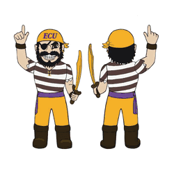 East Carolina Pirates Inflatable Mascot