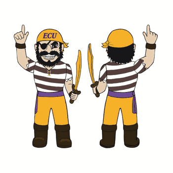East Carolina Pirates Inflatable Mascot
