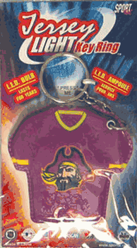 East Carolina Pirates Keychain Jersey Keylight CO