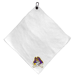East Carolina Pirates Microfiber Small Towel - 15" x 15" (White)