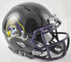 East Carolina Pirates NCAA Mini Speed Football Helmet Black
