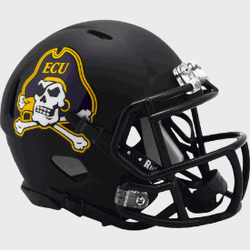 East Carolina Pirates NCAA Mini Speed Football Helmet Black