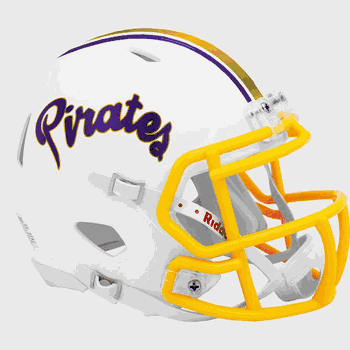 East Carolina Pirates NCAA Mini Speed Football Helmet Matte White